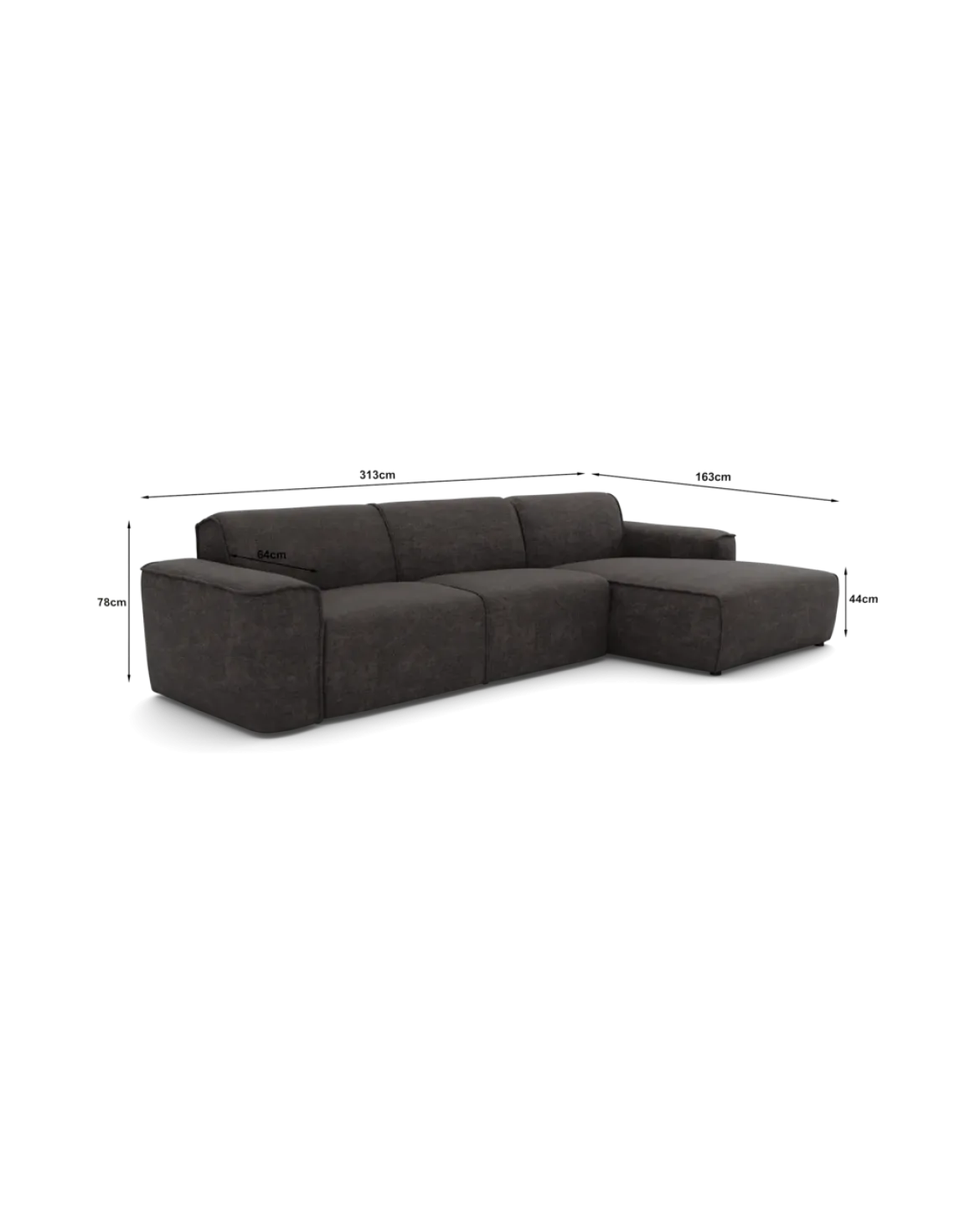 Vilanova Chaiselongsofa Højrevendt