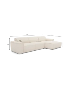 Vilanova Chaiselongsofa Højrevendt