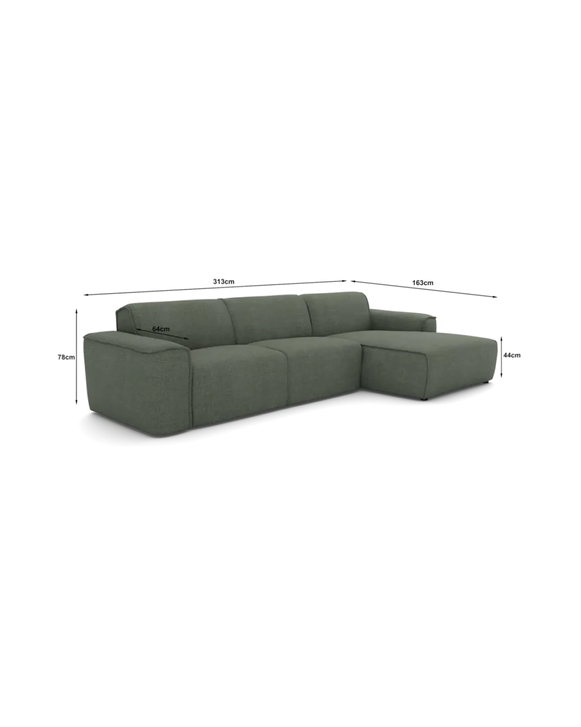 Vilanova Chaiselongsofa Højrevendt