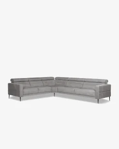 Vizion hjørnesofa Grå bouclé