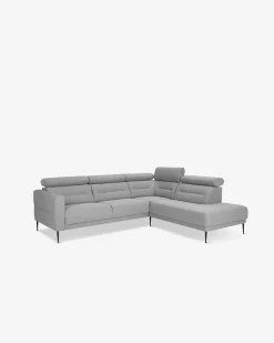Vizion hjørnesofa m/open end Grå Højrevendt