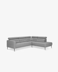 Vizion hjørnesofa m/open end Grå Højrevendt