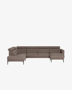 Vizion U-hjørnesofa Lys brun