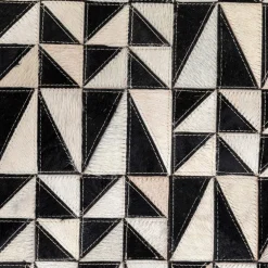 Zigzag tæppe sort/hvid 170x240 cm Tæppe